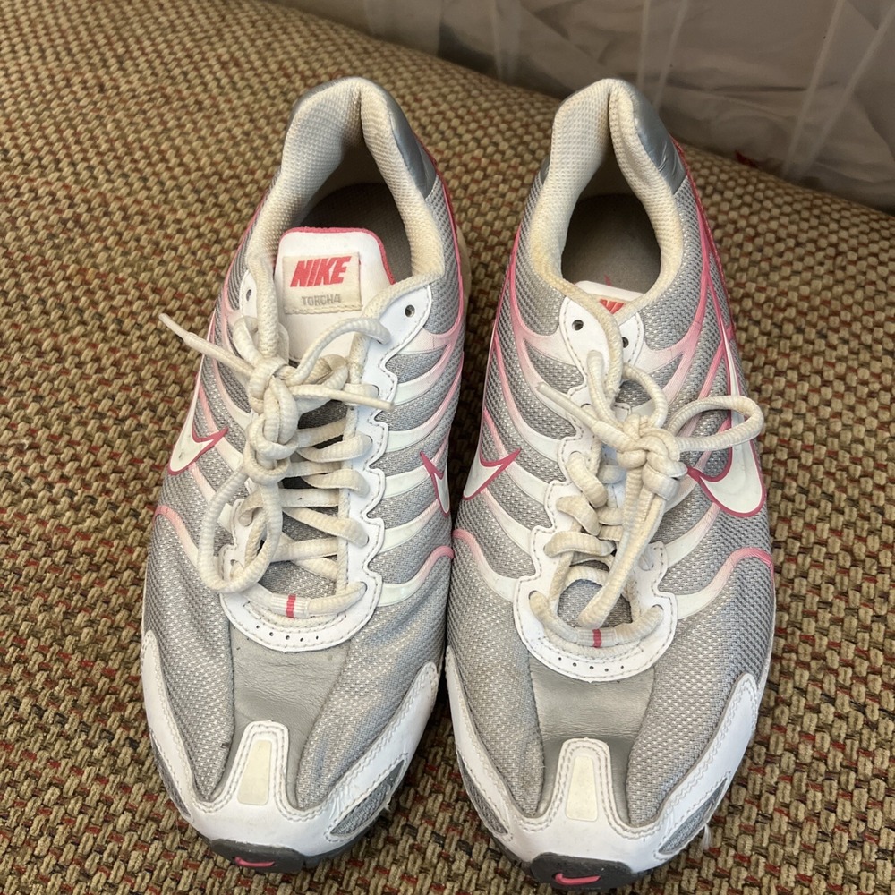 Nike Womens Air Max Torch 355140-011 Gray Running Shoes Sneakers Sz 7 Pink White